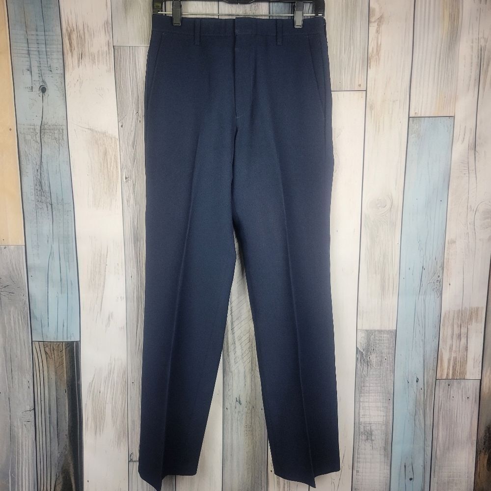 Vintage Levi's Slacks Straight Leg Trousers Navy Blue Size 30